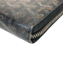 画像をギャラリービューアに読み込む, GOYARD ゴヤール ラウンドジップ マティニョンGM 長財布 PVC/牛革 ブラック ユニセックス 【中古】