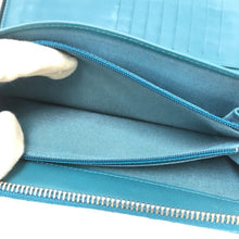 画像をギャラリービューアに読み込む, シャネル CHANEL オーガナイザータイプ マトラッセライン ラムスキン ユニセックス 男女兼用 ラウンドファスナー 長財布 エメラルドグリーン【中古】