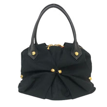画像をギャラリービューアに読み込む, クリスチャン ルブタン Christian Louboutin ウール ハンドバッグ ブラック【中古】【美品】