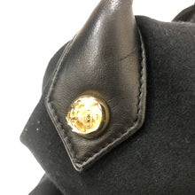 画像をギャラリービューアに読み込む, クリスチャン ルブタン Christian Louboutin ウール ハンドバッグ ブラック【中古】【美品】