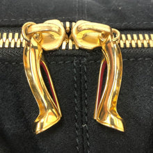 画像をギャラリービューアに読み込む, クリスチャン ルブタン Christian Louboutin ウール ハンドバッグ ブラック【中古】【美品】