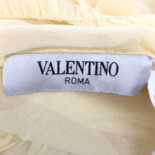 画像をギャラリービューアに読み込む, ヴァレンティノ VALENTINO ノースリーブ シースルートップス シルク100% サイズ42 イエロー【中古】【新品同様】【美品】