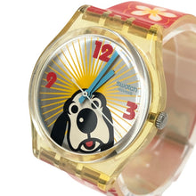 이미지를 갤러리 뷰어에 로드 , Swatch スウォッチ 干支シリーズ 戌年 GE178 腕時計 クオーツ シルバー文字盤【中古】 ユニセックス