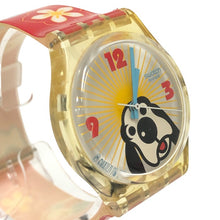 이미지를 갤러리 뷰어에 로드 , Swatch スウォッチ 干支シリーズ 戌年 GE178 腕時計 クオーツ シルバー文字盤【中古】 ユニセックス