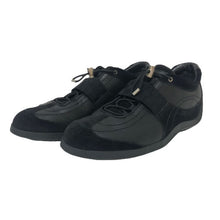 画像をギャラリービューアに読み込む, ルイ ヴィトン LOUIS VUITTON スウェード切替 レザースニーカー サイズ7 26cm程度 ブラック【中古】【美品】