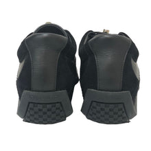 画像をギャラリービューアに読み込む, ルイ ヴィトン LOUIS VUITTON スウェード切替 レザースニーカー サイズ7 26cm程度 ブラック【中古】【美品】