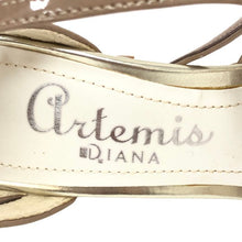 画像をギャラリービューアに読み込む, アルテミス by ダイアナ artemis by DIANA アンクルストラップサンダル エナメル ブラウン系【中古】【新品同様】【美品】