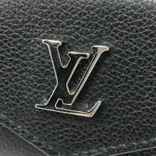 画像をギャラリービューアに読み込む, ルイ ヴィトン LOUIS VUITTON ポルトフォイユ ロックミニ コンパクトウォレット 三つ折り財布 M63921 ブラック【中古】