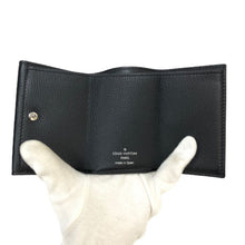 画像をギャラリービューアに読み込む, ルイ ヴィトン LOUIS VUITTON ポルトフォイユ ロックミニ コンパクトウォレット 三つ折り財布 M63921 ブラック【中古】