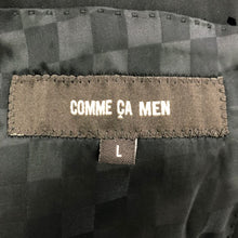 画像をギャラリービューアに読み込む, コムサ メン COMME CA MEN カラーポリエステルストレッチ ジャケット 背抜き パンツ 裾シングルセットアップスーツ Lサイズ ブラック【中古】【美品】