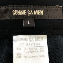 画像をギャラリービューアに読み込む, コムサ メン COMME CA MEN カラーポリエステルストレッチ ジャケット 背抜き パンツ 裾シングルセットアップスーツ Lサイズ ブラック【中古】【美品】