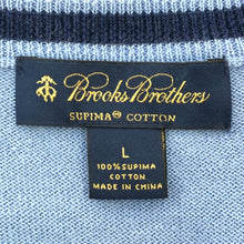 画像をギャラリービューアに読み込む, エディーバウアー エディーバウアー スピーマコットン Vネックセーター Lサイズ ライトブルー【中古】