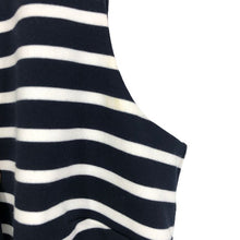 画像をギャラリービューアに読み込む, マイケルコース MICHAEL KORS ノースリーブ ストレッチワンピース マリン Mサイズ ネイビー ホワイト ボーダー柄【中古】【美品】