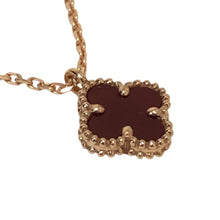 Load image into Gallery viewer, ヴァンクリーフ&アーペル Van Cleef & Arpels スウィートアルハンブラ ペンダント ネックレス カーネリアン ローズゴールド【中古】