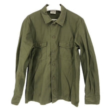 画像をギャラリービューアに読み込む, アルファ インダストリーズ ALPHA INDUSTRIES 無地ユーティリティー長袖シャツ 綿100% XLサイズ TS5021 121 アーミーグリーン【中古】