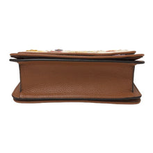 画像をギャラリービューアに読み込む, トリーバーチ TORY BURCH BRITTEN フローラル チェーン ショルダーバッグ ナチュラル ブラウン 花柄【中古】【新品同様】【美品】