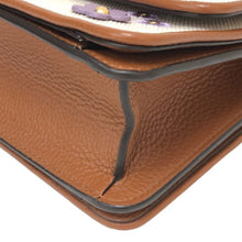 画像をギャラリービューアに読み込む, トリーバーチ TORY BURCH BRITTEN フローラル チェーン ショルダーバッグ ナチュラル ブラウン 花柄【中古】【新品同様】【美品】