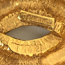 画像をギャラリービューアに読み込む, シャネル CHANEL ココマークブローチ マトラッセ 1142 ヴィンテージ ゴールド【中古】