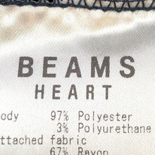画像をギャラリービューアに読み込む, ビームスハート BEAMS HEART ブルゾン メッシュ ノーカラージャケット ジップアップ ネイビー【中古】
