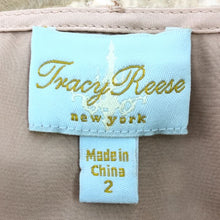 画像をギャラリービューアに読み込む, トレイシーリース Tracy Reese ベルト付 ワンピース 7分袖 サイズ2 M相当 ピンクベージュ【中古】【美品】