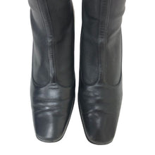 將圖片載入圖庫檢視器 フェラガモ Salvatore Ferragamo スクエアトゥショートブーツ MAGI 23cm程度 ブラック【中古】