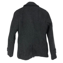 画像をギャラリービューアに読み込む, マーガレットハウエル MARGARET HOWELL カシミヤ混 ピーコート サイズ2 M相当 チャコールグレー レディース【中古】