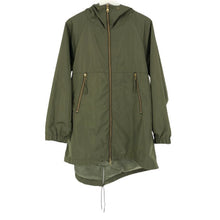 画像をギャラリービューアに読み込む, エスペラック Espeyrac サテンツイルモッズコート カーキ レディース【中古】【美品】