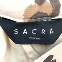 画像をギャラリービューアに読み込む, サクラ SACRA レオパードプリーツ シフォンスカート サイズ36 ベージュ ヒョウ柄【中古】