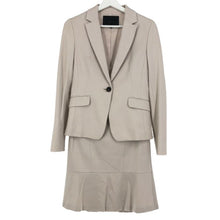 画像をギャラリービューアに読み込む, アンタイトル UNTITLED セットアップ スカートスーツ ストレット 1つボタン ジャケット総裏 サイズ2 スカート ベージュ【中古】