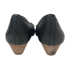 将图片加载到图库查看器,トリーバーチ TORY BURCH AMANDA DEMI オープントゥパンプス ウェッジソール ブラック【中古】