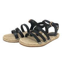 画像をギャラリービューアに読み込む, コーチ COACH CARISSA エスパドリーユ サンダル サイズ5 22cm相当 C2794 ブラック【中古】【新品同様】【美品】