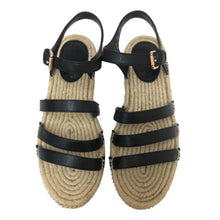 画像をギャラリービューアに読み込む, コーチ COACH CARISSA エスパドリーユ サンダル サイズ5 22cm相当 C2794 ブラック【中古】【新品同様】【美品】