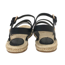 画像をギャラリービューアに読み込む, コーチ COACH CARISSA エスパドリーユ サンダル サイズ5 22cm相当 C2794 ブラック【中古】【新品同様】【美品】