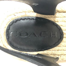 画像をギャラリービューアに読み込む, コーチ COACH CARISSA エスパドリーユ サンダル サイズ5 22cm相当 C2794 ブラック【中古】【新品同様】【美品】