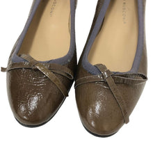 画像をギャラリービューアに読み込む, FABIO RUSCONI ファビオルスコーニ ローヒール パンプス エナメル カーキ系 サイズ35(22-22.5cm相当)【中古】【美品】レディース