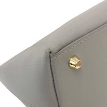 画像をギャラリービューアに読み込む, フルラ FURLA 2way ショルダーバッグ ハンドバッグ グレー【中古】【美品】