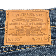 將圖片載入圖庫檢視器 リーバイス Levis 505 レギュラーストレート デニムパンツ ジーンズ ストレッチレギュラーフィット サイズW29 ブルー【中古】