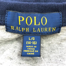 画像をギャラリービューアに読み込む, ポロ ラルフローレン POLO RALPH LAUREN ヘンリーネック 長袖Tシャツ ロンT カットソー 男の子 Lサイズ 160相当 ネイビー【中古】【新品同様】【美品】