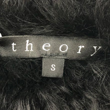 画像をギャラリービューアに読み込む, セオリー theory ムートンコート ラムレザー ファー ロング丈 Sサイズ ブラック【中古】