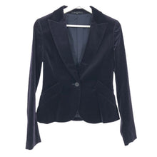 画像をギャラリービューアに読み込む, セオリー Theory ベロアジャケット 総裏 サイズ2 M相当 パープル【中古】