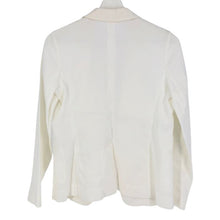 Load image into Gallery viewer, セオリーリュクス Theory luxe ストレッチジャケット アンコンジャケット ボタンレス 麻混 サイズ38 ホワイト レディース【中古】
