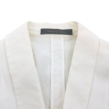 Load image into Gallery viewer, セオリーリュクス Theory luxe ストレッチジャケット アンコンジャケット ボタンレス 麻混 サイズ38 ホワイト レディース【中古】