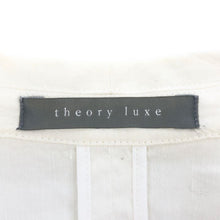 Load image into Gallery viewer, セオリーリュクス Theory luxe ストレッチジャケット アンコンジャケット ボタンレス 麻混 サイズ38 ホワイト レディース【中古】
