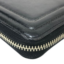 画像をギャラリービューアに読み込む, コーチ COACH ユニセックス 男女兼用 ラウンドファスナー 長財布 ブラック【中古】