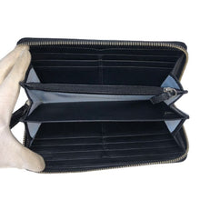 画像をギャラリービューアに読み込む, コーチ COACH ユニセックス 男女兼用 ラウンドファスナー 長財布 ブラック【中古】