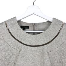 画像をギャラリービューアに読み込む, エスカーダ ESCADA 半袖 ワンピース サイズ36 シルバー【中古】【美品】