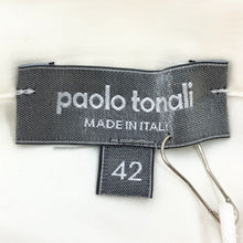 画像をギャラリービューアに読み込む, パオロトナリ paolo tonali ブラウス 長袖シャツ サイズ42 L相当 ホワイト レディース【中古】【新品同様】【美品】