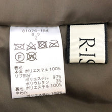画像をギャラリービューアに読み込む, リズム R ISM パデッドコート 中綿コート サイズ2 M相当 カーキ【中古】【美品】