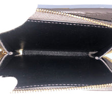 画像をギャラリービューアに読み込む, イヴサンローラン Yves Saint Laurent ラージジップウォレット ラウンドファスナー YSLカサンドラ 二つ折り財布 グレー系【中古】【新品同様】【美品】