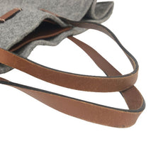 將圖片載入圖庫檢視器 グッチ GUCCI ユニセックス 男女兼用 ウールフェルト トートバッグ グレー【中古】